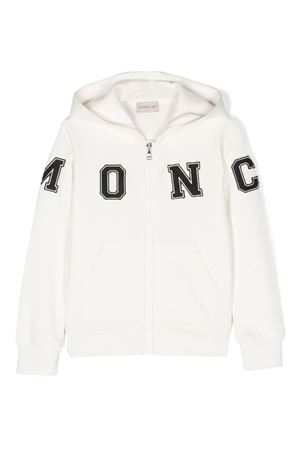 white cotton hoodie MONCLER KIDS | 8G00004899PS034